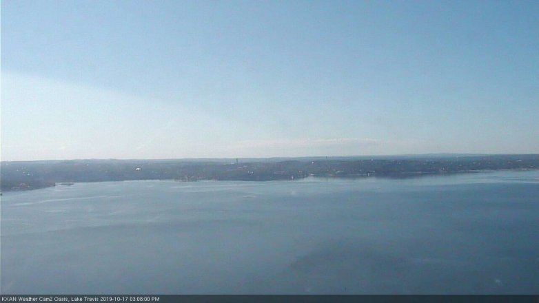 Lake Travis webcam, October 17, 2019 2:10 PM CT