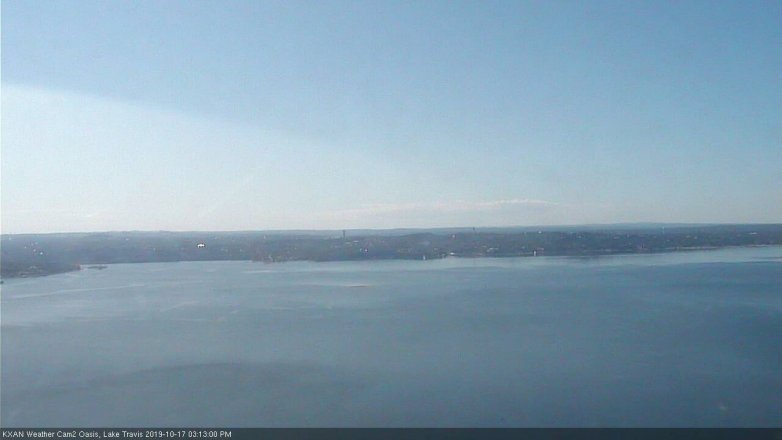 Lake Travis webcam, October 17, 2019 2:15 PM CT