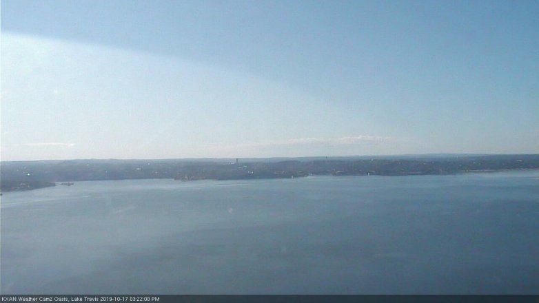 Lake Travis webcam, October 17, 2019 2:25 PM CT