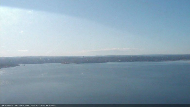 Lake Travis webcam, October 17, 2019 2:30 PM CT