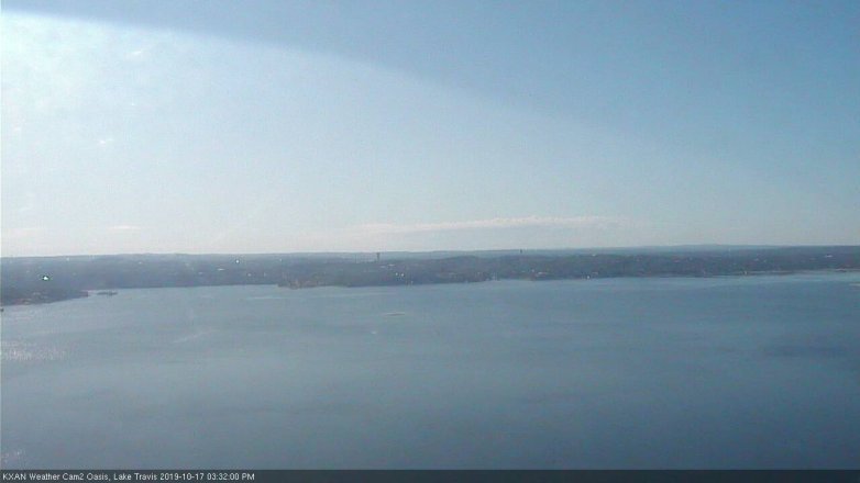 Lake Travis webcam, October 17, 2019 2:35 PM CT
