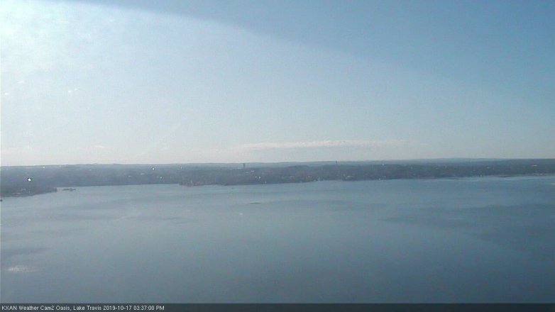 Lake Travis webcam, October 17, 2019 2:40 PM CT