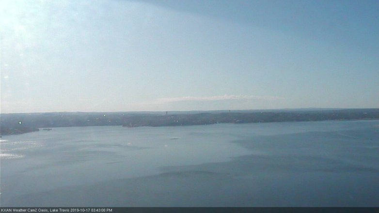 Lake Travis webcam, October 17, 2019 2:45 PM CT