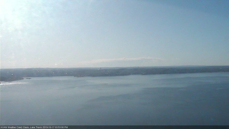 Lake Travis webcam, October 17, 2019 2:55 PM CT
