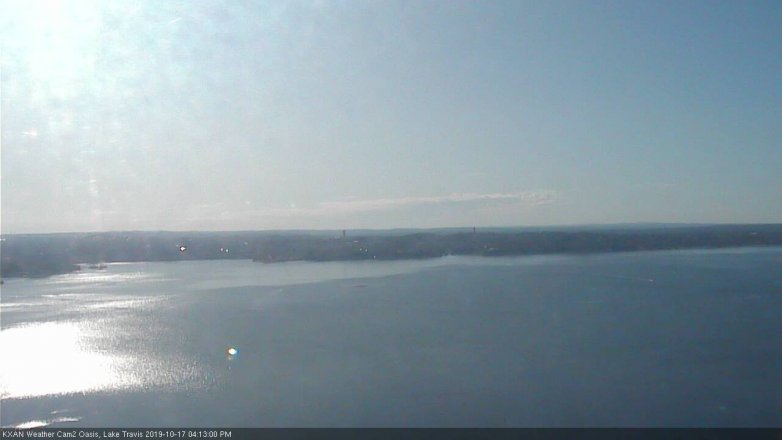 Lake Travis webcam, October 17, 2019 3:15 PM CT