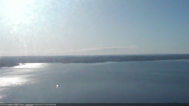 Lake Travis webcam, October 17, 2019 3:20 PM CT