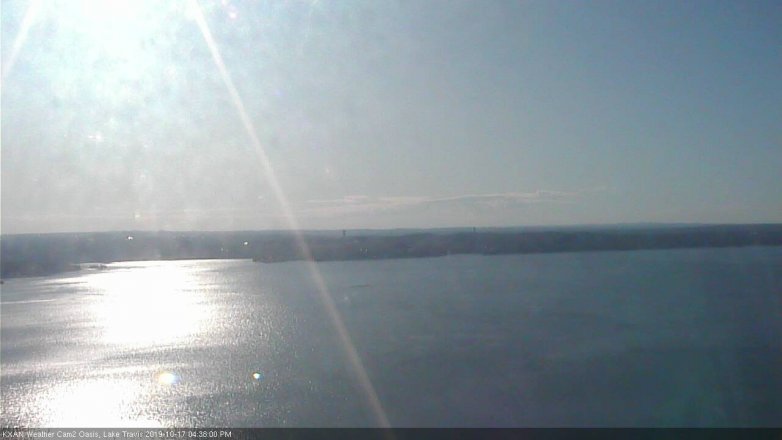 Lake Travis webcam, October 17, 2019 3:40 PM CT
