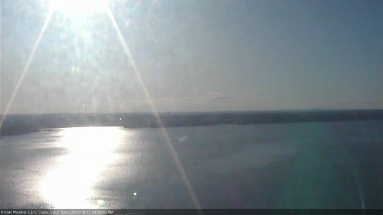 Lake Travis webcam, October 17, 2019 4:00 PM CT