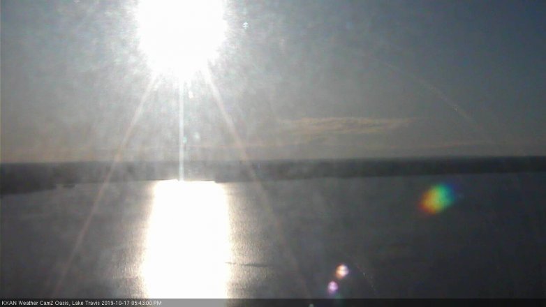 Lake Travis webcam, October 17, 2019 4:45 PM CT
