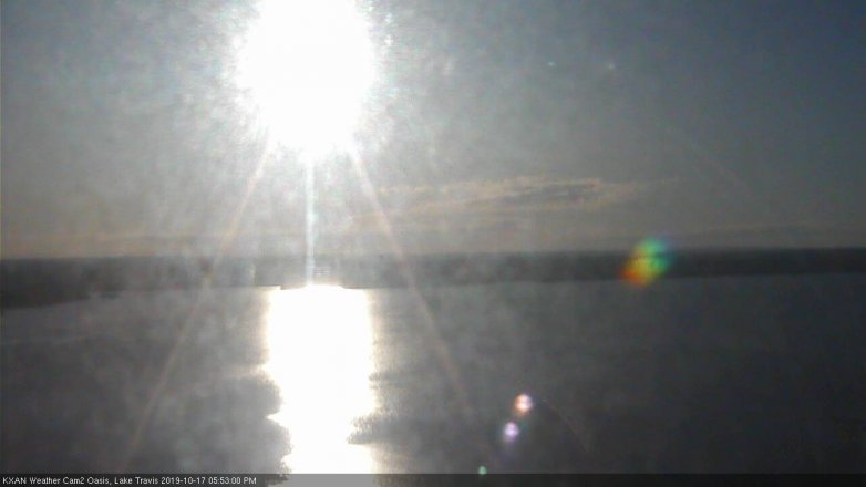 Lake Travis webcam, October 17, 2019 4:55 PM CT