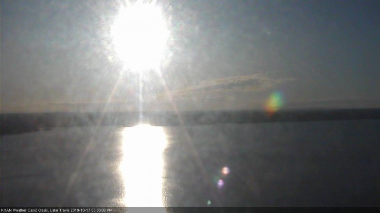 Lake Travis webcam, October 17, 2019 5:00 PM CT