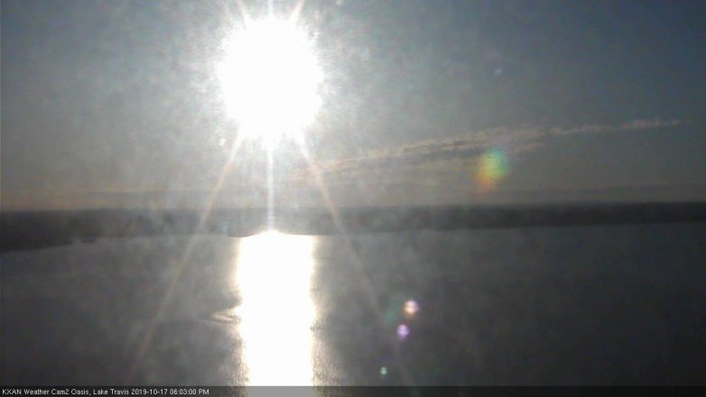 Lake Travis webcam, October 17, 2019 5:05 PM CT