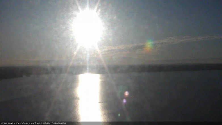 Lake Travis webcam, October 17, 2019 5:10 PM CT
