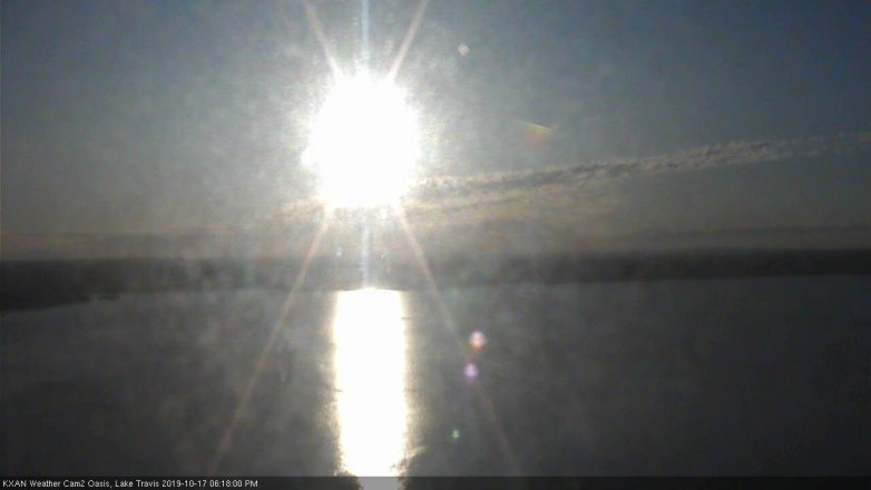 Lake Travis webcam, October 17, 2019 5:20 PM CT