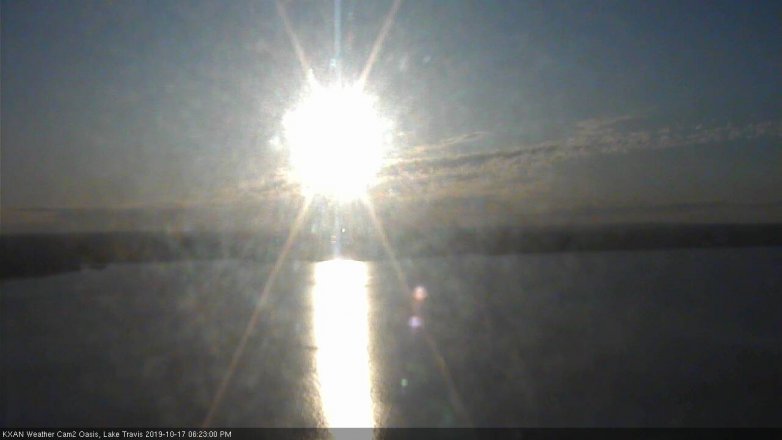 Lake Travis webcam, October 17, 2019 5:25 PM CT