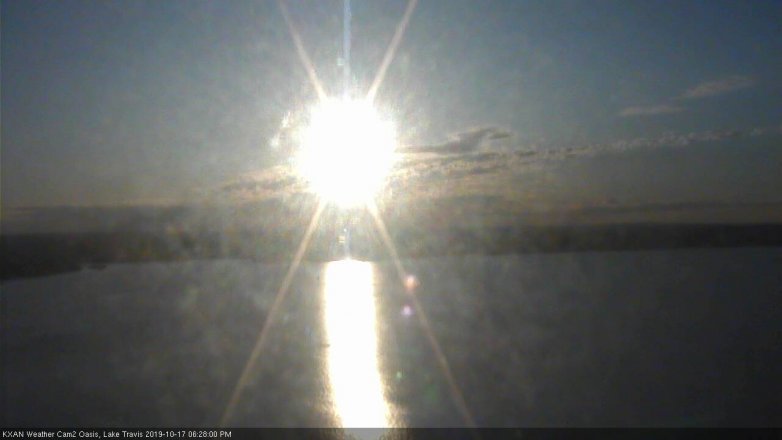 Lake Travis webcam, October 17, 2019 5:30 PM CT