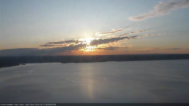 Lake Travis webcam, October 17, 2019 5:40 PM CT