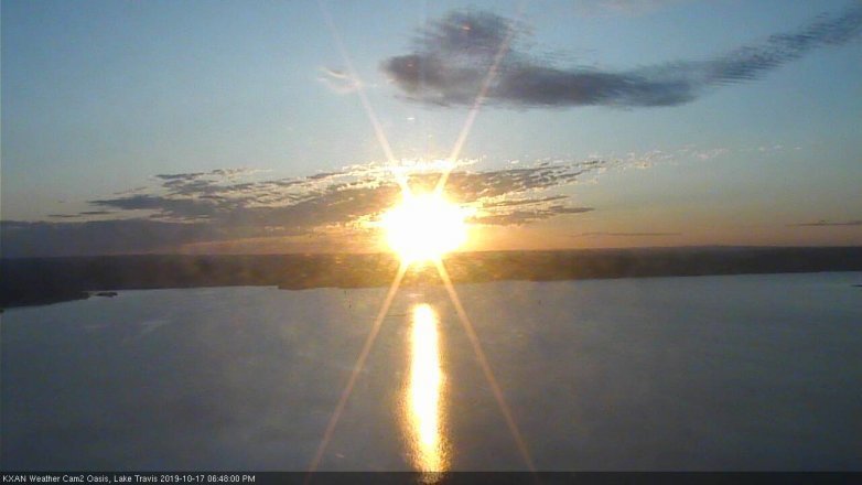 Lake Travis webcam, October 17, 2019 5:50 PM CT