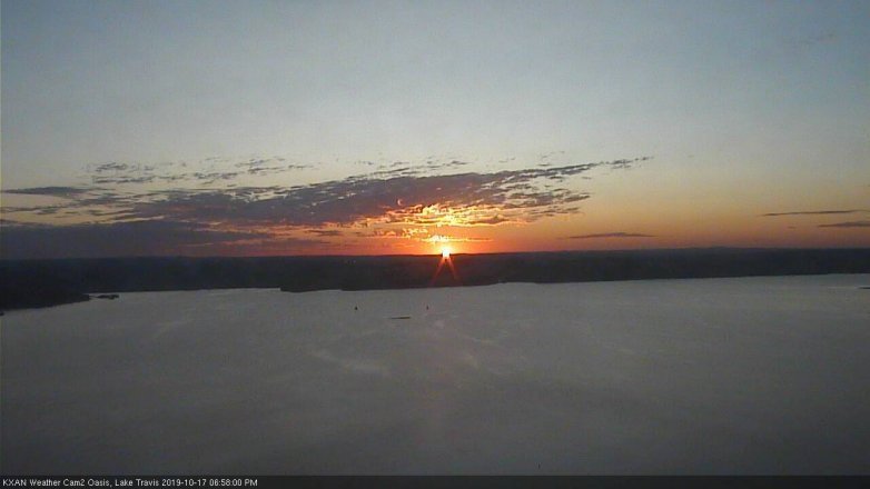 Lake Travis webcam, October 17, 2019 6:00 PM CT