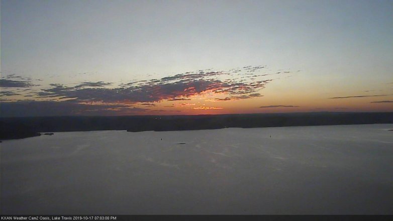 Lake Travis webcam, October 17, 2019 6:05 PM CT
