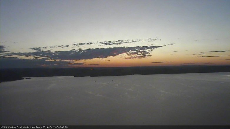 Lake Travis webcam, October 17, 2019 6:10 PM CT