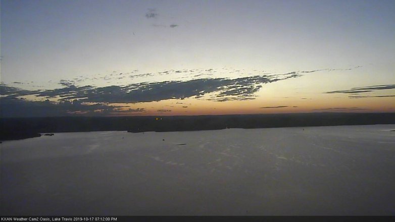 Lake Travis webcam, October 17, 2019 6:15 PM CT