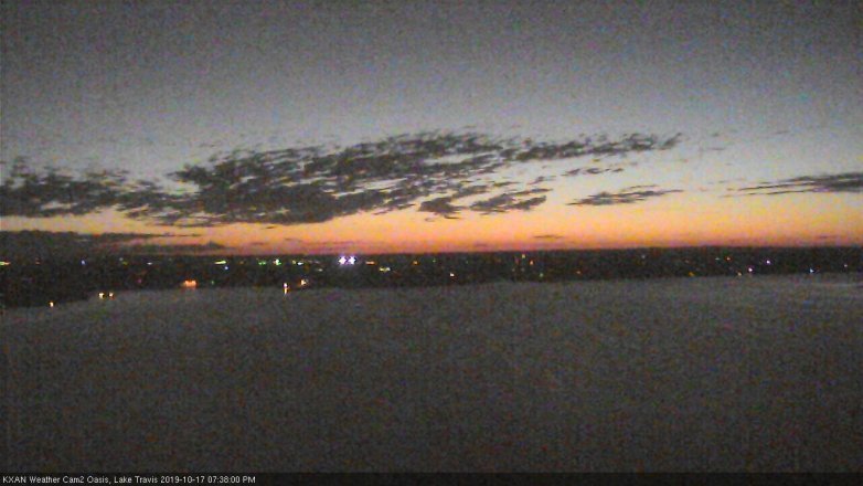 Lake Travis webcam, October 17, 2019 6:40 PM CT