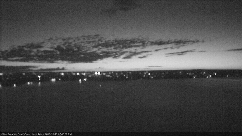 Lake Travis webcam, October 17, 2019 6:50 PM CT