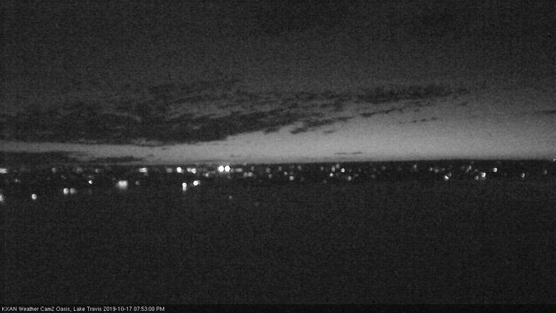 Lake Travis webcam, October 17, 2019 6:55 PM CT