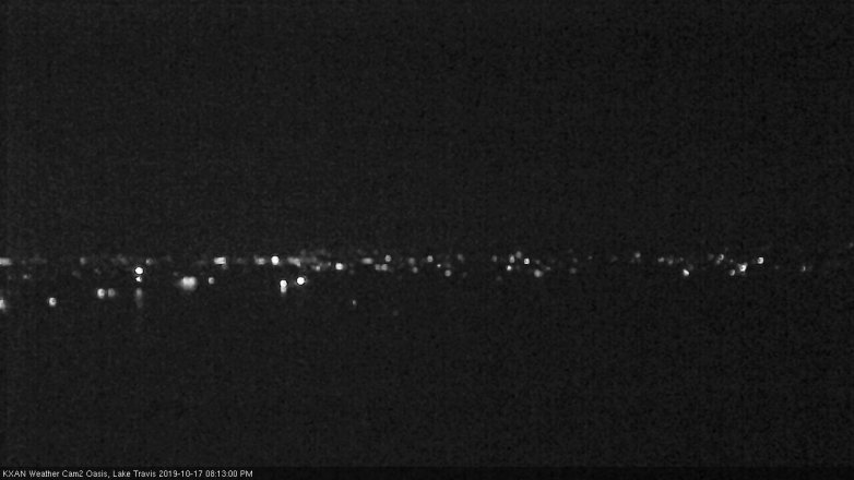 Lake Travis webcam, October 17, 2019 7:15 PM CT