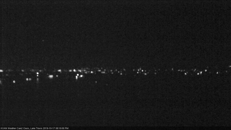 Lake Travis webcam, October 17, 2019 7:20 PM CT