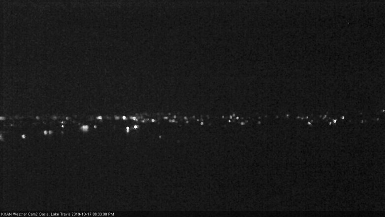 Lake Travis webcam, October 17, 2019 7:35 PM CT
