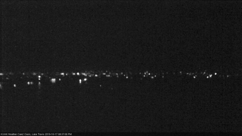 Lake Travis webcam, October 17, 2019 7:40 PM CT