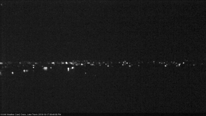 Lake Travis webcam, October 17, 2019 7:50 PM CT