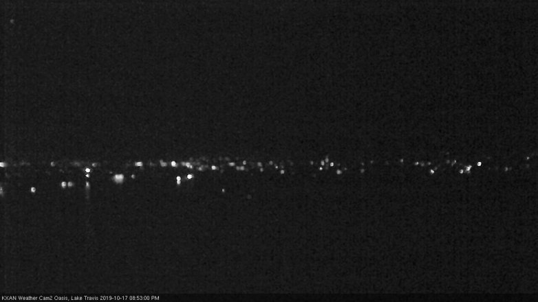 Lake Travis webcam, October 17, 2019 7:55 PM CT