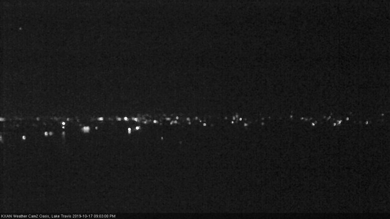 Lake Travis webcam, October 17, 2019 8:05 PM CT