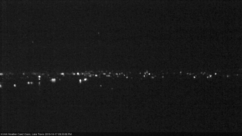 Lake Travis webcam, October 17, 2019 8:35 PM CT