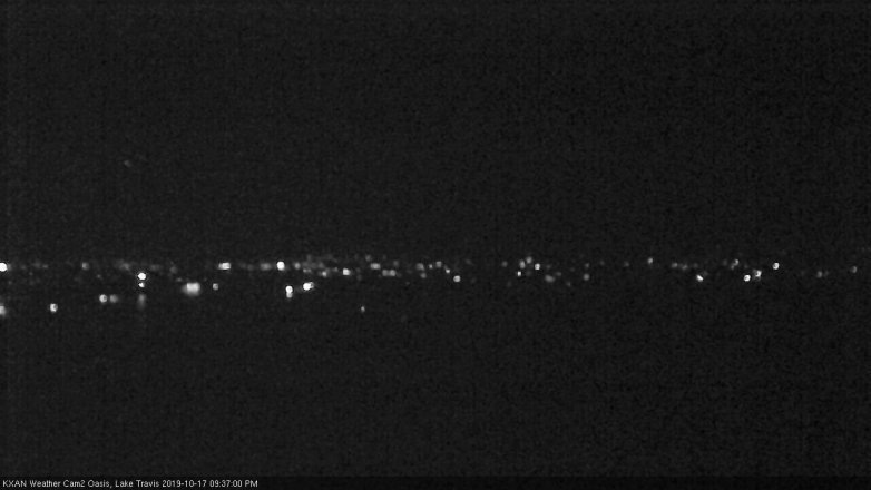 Lake Travis webcam, October 17, 2019 8:40 PM CT
