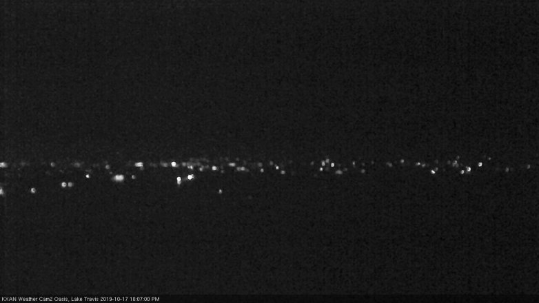 Lake Travis webcam, October 17, 2019 9:10 PM CT