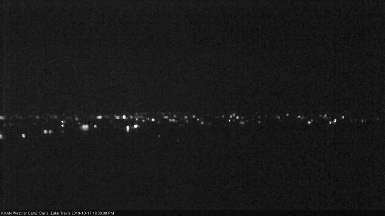 Lake Travis webcam, October 17, 2019 9:40 PM CT