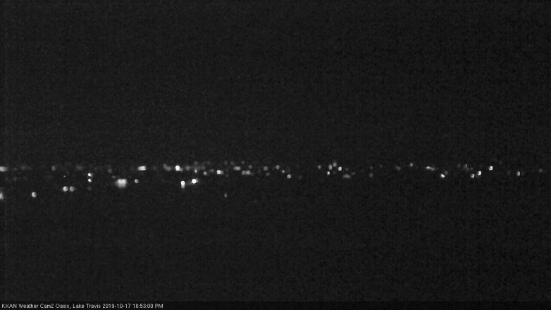 Lake Travis webcam, October 17, 2019 9:55 PM CT