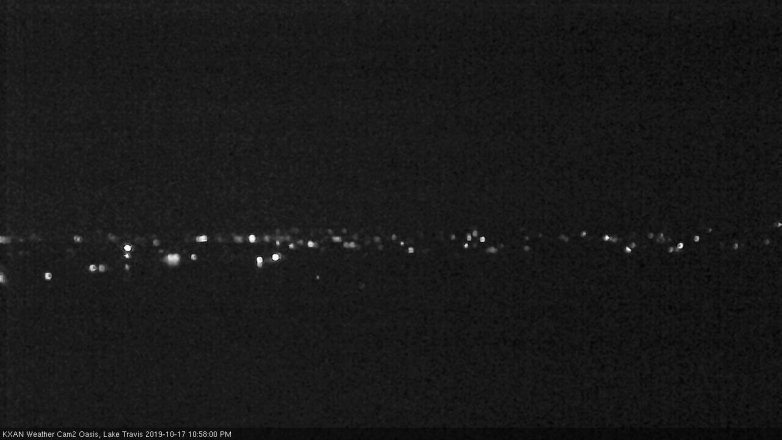 Lake Travis webcam, October 17, 2019 10:00 PM CT
