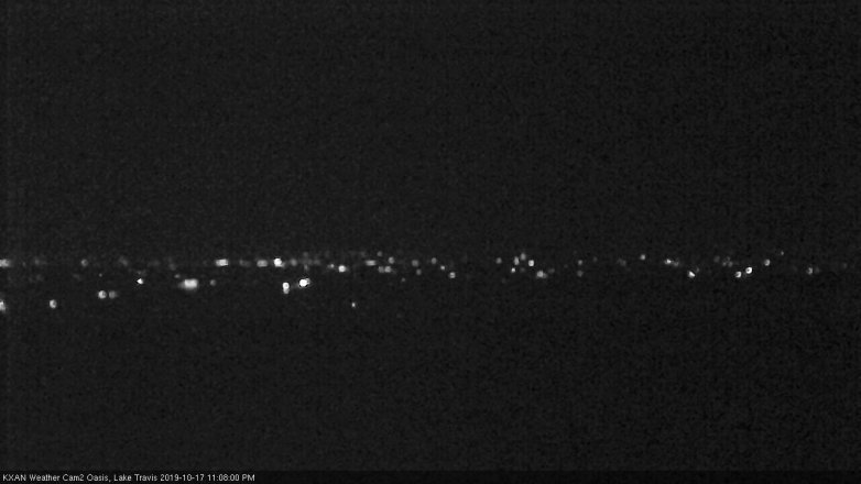 Lake Travis webcam, October 17, 2019 10:10 PM CT