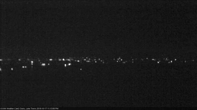 Lake Travis webcam, October 17, 2019 10:15 PM CT