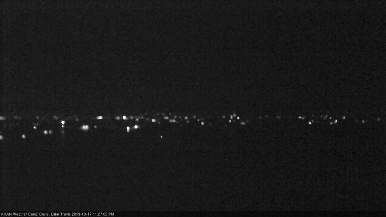 Lake Travis webcam, October 17, 2019 10:30 PM CT