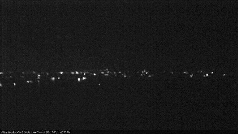 Lake Travis webcam, October 17, 2019 10:45 PM CT