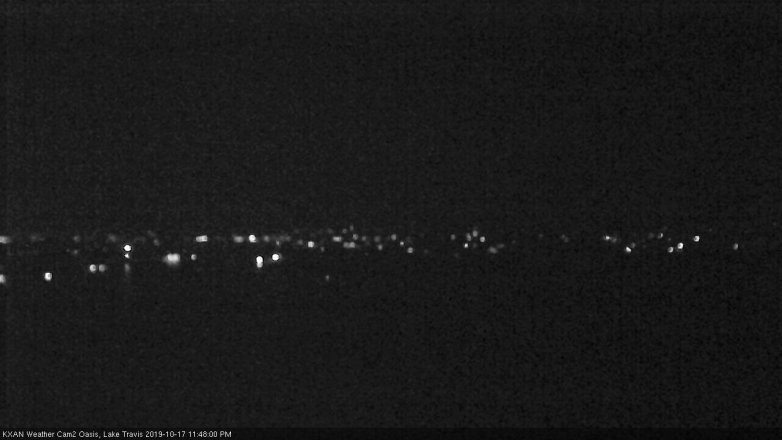 Lake Travis webcam, October 17, 2019 10:50 PM CT