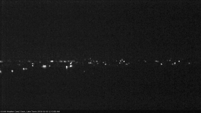Lake Travis webcam, October 17, 2019 11:15 PM CT