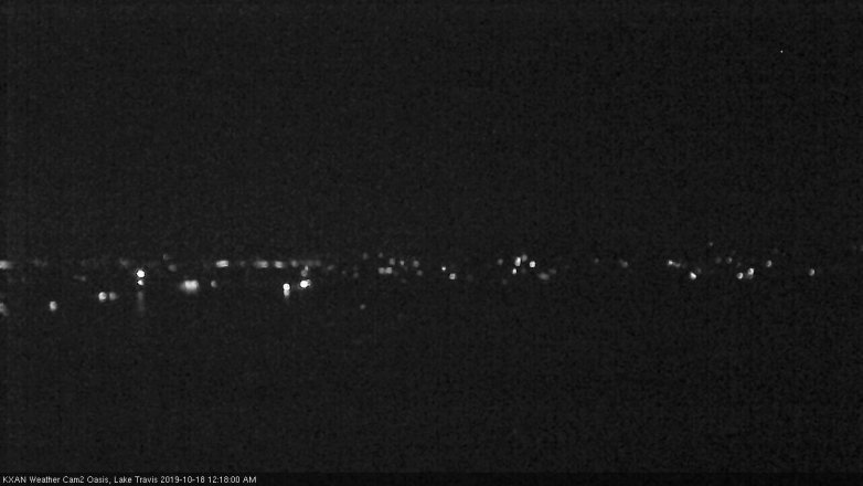 Lake Travis webcam, October 17, 2019 11:20 PM CT