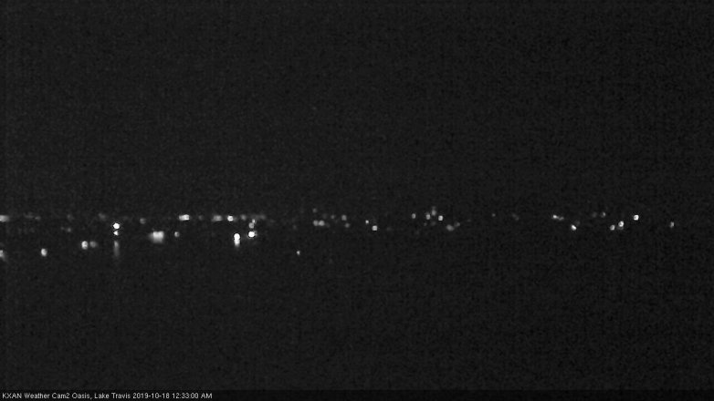 Lake Travis webcam, October 17, 2019 11:35 PM CT